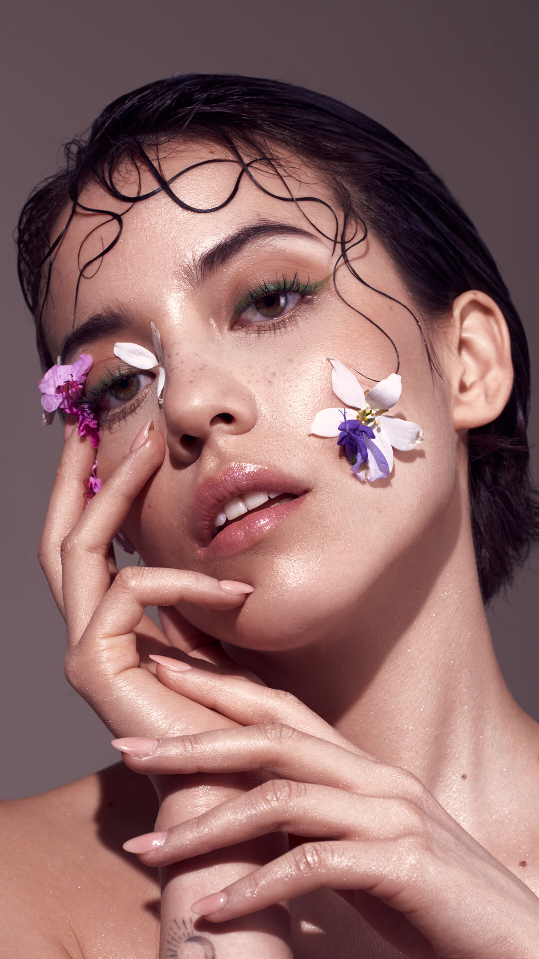 Fashion makeup closeup